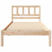 Cadru de pat cu headboard Maro 75 x 190 cm Lemn de pin masiv - WALTI WALTI