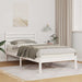 Cadru de pat cu headboard Alb 80 x 200 cm Lemn masiv de pin - WALTI WALTI