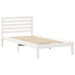 Cadru de pat cu headboard Alb 80 x 200 cm Lemn masiv de pin - WALTI WALTI
