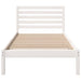 Cadru de pat cu headboard Alb 80 x 200 cm Lemn masiv de pin - WALTI WALTI