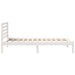 Cadru de pat cu headboard Alb 90 x 200 cm Lemn masiv de pin - WALTI WALTI