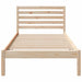 Cadru de pat cu headboard Maro 100 x 200 cm Lemn masiv de pin - WALTI WALTI