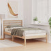 Cadru de pat cu headboard Maro 90 x 190 cm Lemn masiv de pin - WALTI WALTI