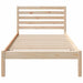 Cadru de pat cu headboard Maro 90 x 190 cm Lemn masiv de pin - WALTI WALTI