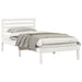 Cadru de pat cu headboard Alb 90 x 190 cm Lemn masiv de pin - WALTI WALTI