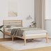 Cadru de pat cu headboard Maro 75 x 190 cm Lemn masiv de pin - WALTI WALTI