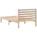 Cadru de pat cu headboard Maro 75 x 190 cm Lemn masiv de pin - WALTI WALTI