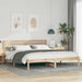 Cadru de pat cu headboard Maro 200 x 200 cm Lemn masiv de pin - WALTI WALTI