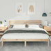 Cadru de pat cu headboard Maro 200 x 200 cm Lemn masiv de pin - WALTI WALTI