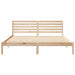 Cadru de pat cu headboard Maro 200 x 200 cm Lemn masiv de pin - WALTI WALTI