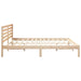 Cadru de pat cu headboard Maro 200 x 200 cm Lemn masiv de pin - WALTI WALTI