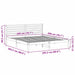 Cadru de pat cu headboard Maro 200 x 200 cm Lemn masiv de pin - WALTI WALTI