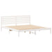 Cadru de pat cu headboard Alb 200 x 200 cm Lemn masiv de pin - WALTI WALTI