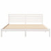Cadru de pat cu headboard Alb 200 x 200 cm Lemn masiv de pin - WALTI WALTI