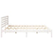 Cadru de pat cu headboard Alb 200 x 200 cm Lemn masiv de pin - WALTI WALTI