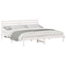 Cadru de pat cu headboard Alb 180 x 200 cm Lemn masiv de pin - WALTI WALTI