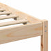 Cadru de pat cu headboard Maro 160 x 200 cm Lemn masiv de pin - WALTI WALTI