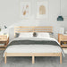 Cadru de pat cu headboard Maro 160 x 200 cm Lemn masiv de pin - WALTI WALTI