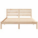 Cadru de pat cu headboard Maro 160 x 200 cm Lemn masiv de pin - WALTI WALTI