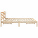 Cadru de pat cu headboard Maro 160 x 200 cm Lemn masiv de pin - WALTI WALTI