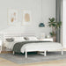 Cadru de pat cu headboard Alb 160 x 200 cm Lemn masiv de pin - WALTI WALTI