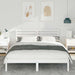 Cadru de pat cu headboard Alb 160 x 200 cm Lemn masiv de pin - WALTI WALTI