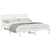 Cadru de pat cu headboard Alb 160 x 200 cm Lemn masiv de pin - WALTI WALTI