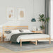 Cadru de pat cu headboard Maro 150 x 200 cm Lemn masiv de pin - WALTI WALTI