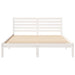 Cadru de pat cu headboard Alb 150 x 200 cm Lemn masiv de pin - WALTI WALTI