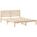 Cadru de pat cu headboard Maro 140 x 200 cm Lemn masiv de pin - WALTI WALTI