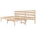 Cadru de pat cu headboard Maro 120 x 200 cm Lemn masiv de pin - WALTI WALTI