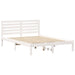 Cadru de pat cu headboard Alb 120 x 200 cm Lemn masiv de pin - WALTI WALTI