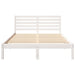 Cadru de pat cu headboard Alb 140 x 190 cm Lemn masiv de pin - WALTI WALTI