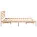 Cadru de pat cu headboard Maro 135 x 190 cm Lemn masiv de pin - WALTI WALTI
