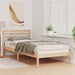 Cadru de pat cu headboard Maro 80 x 210 cm Lemn masiv de pin - WALTI WALTI