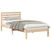 Cadru de pat cu headboard Maro 80 x 210 cm Lemn masiv de pin - WALTI WALTI