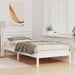 Cadru de pat cu headboard Alb 80 x 210 cm Lemn masiv de pin - WALTI WALTI