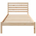 Cadru de pat cu headboard Maro 90 x 210 cm Lemn masiv de pin - WALTI WALTI