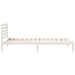 Cadru de pat cu headboard Alb 100 x 210 cm Lemn masiv de pin - WALTI WALTI
