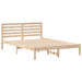 Cadru de pat cu headboard Maro 140 x 210 cm Lemn masiv de pin - WALTI WALTI