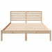Cadru de pat cu headboard Maro 140 x 210 cm Lemn masiv de pin - WALTI WALTI