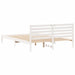 Cadru de pat cu headboard Alb 160 x 210 cm Lemn masiv de pin - WALTI WALTI