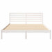 Cadru de pat cu headboard Alb 160 x 210 cm Lemn masiv de pin - WALTI WALTI