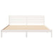 Cadru de pat cu headboard Alb 200 x 210 cm Lemn masiv de pin - WALTI WALTI
