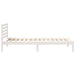 Cadru de pat cu headboard Alb 80 x 220 cm Lemn masiv de pin - WALTI WALTI