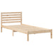 Cadru de pat cu headboard Maro 90 x 220 cm Lemn masiv de pin - WALTI WALTI