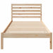Cadru de pat cu headboard Maro 90 x 220 cm Lemn masiv de pin - WALTI WALTI