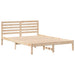 Cadru de pat cu headboard Maro 140 x 220 cm Lemn masiv de pin - WALTI WALTI