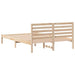 Cadru de pat cu headboard Maro 140 x 220 cm Lemn masiv de pin - WALTI WALTI