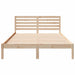 Cadru de pat cu headboard Maro 140 x 220 cm Lemn masiv de pin - WALTI WALTI
